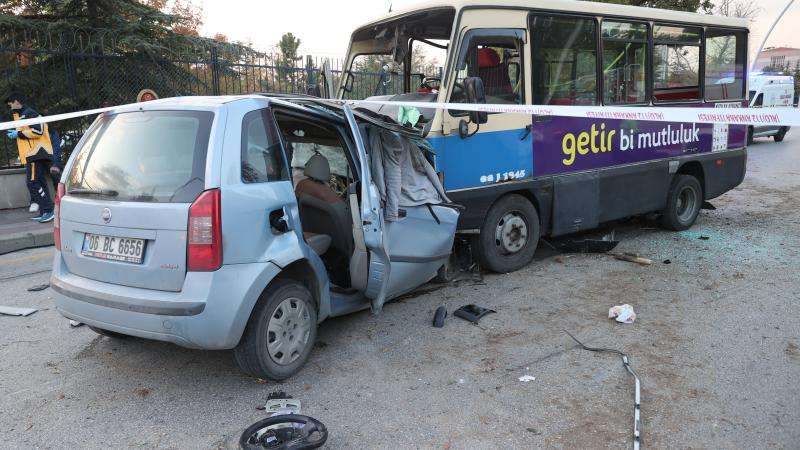 çankaya'da trafik kazası