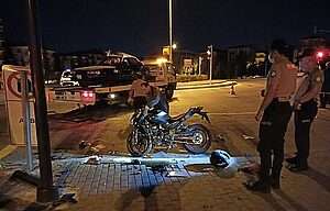 sincan'da motosiklet kazasi