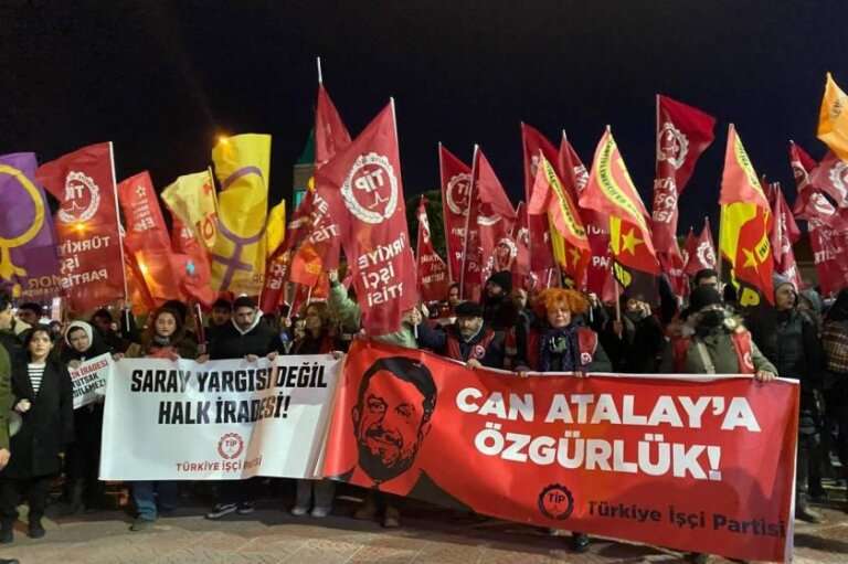Can Atalay kararına protestolar sürüyor